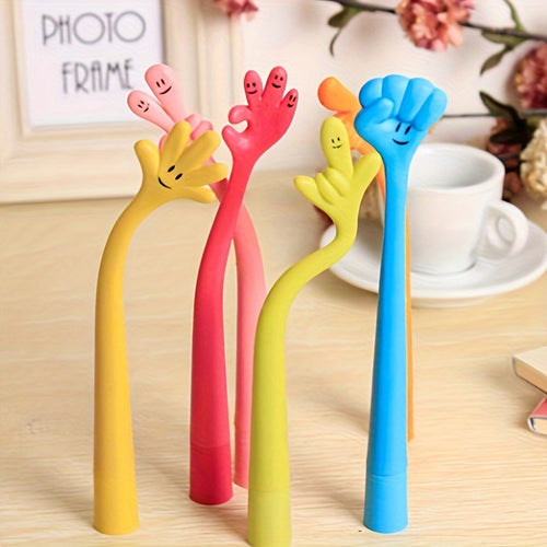 10pcs Fun Bendable Finger Ballpoint Pens - Creative Office Supplies & Craft Gift Set