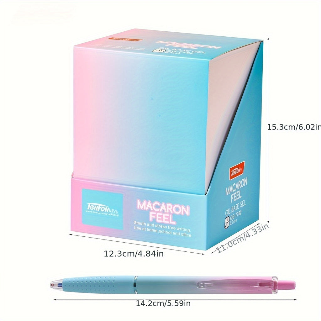 36pcs 0.7mm Blue Gel Pen with Soft Grip, Suitable for Study and Office