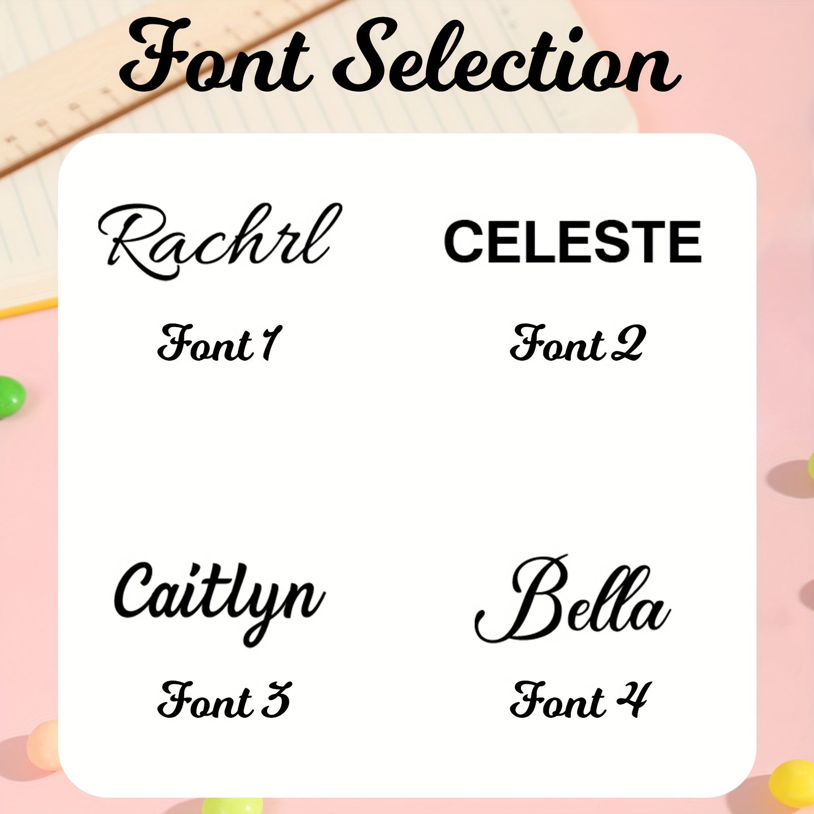 20pcs Custom Personalized Name Erasable Gel Pens, Cute Stationery