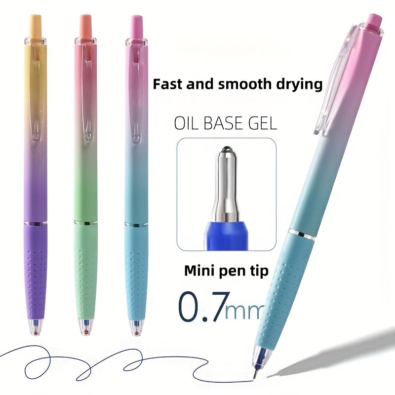 36pcs 0.7mm Blue Gel Pen with Soft Grip, Suitable for Study and Office